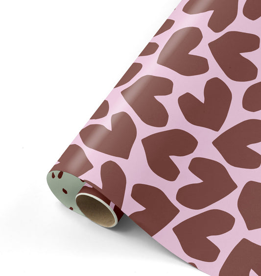 Cadeaupapier-XL Solo Heart warm