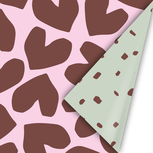 Cadeaupapier-XL Solo Heart warm