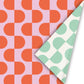 Cadeaupapier - Chunky Curves Roze/ Oranje