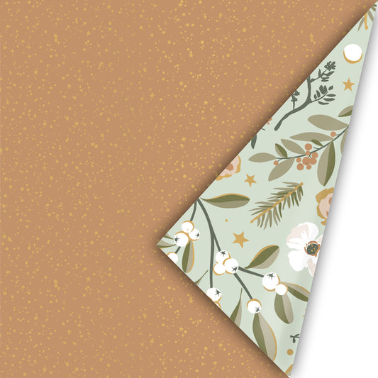Cadeaupapier - Twinkling Stars ‘25 Camel