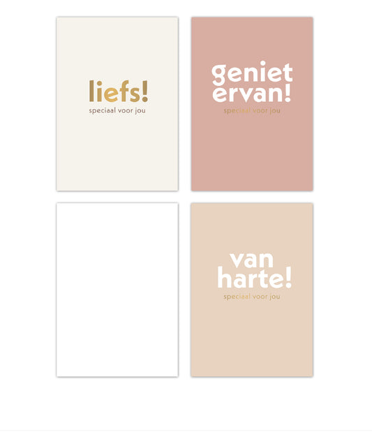 Mini kaartje - Liefs!