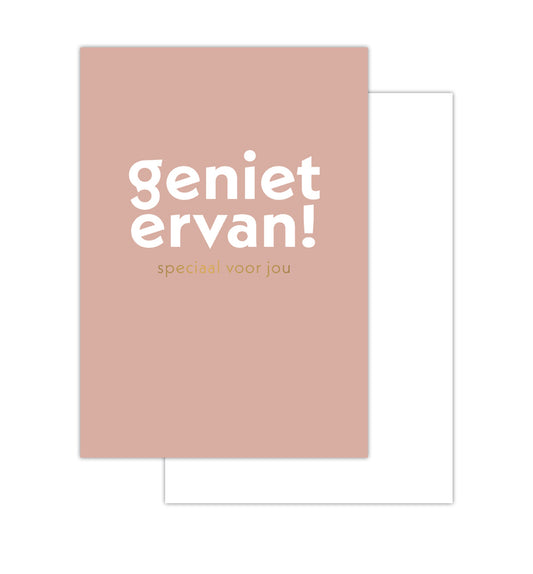 Mini kaartje - Geniet ervan!