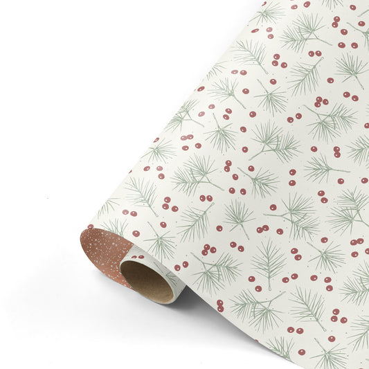 Cadeaupapier - berries & branches colorful