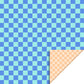 Cadeaupapier - Blauwe vierkantjes (70 cm)