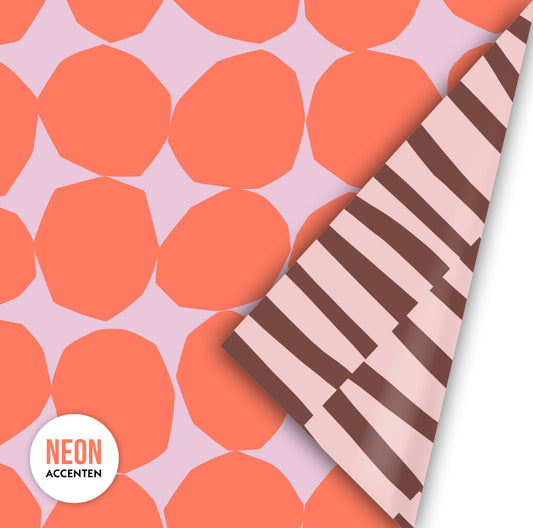 Cadeaupapier - Sculped dots lila