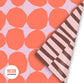 Cadeaupapier - Sculped dots lila