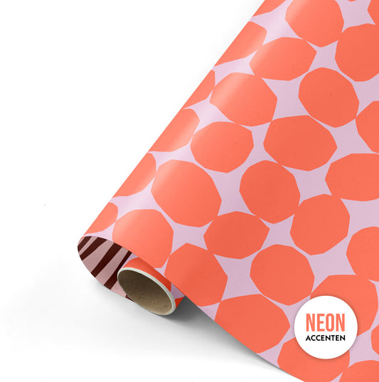 Cadeaupapier - Sculped dots lila