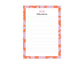 Noteblock A5 - bold flowers