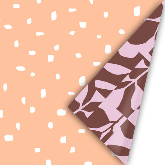 Cadeaupapier - Minimal dots orange