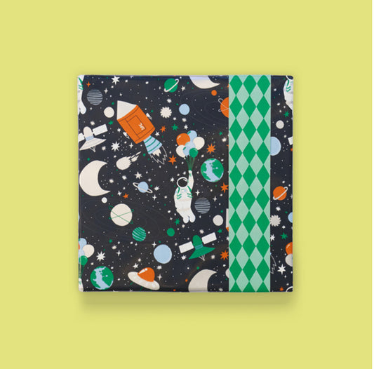 Cadeaupapier - Ruimtevaart (70 cm)
