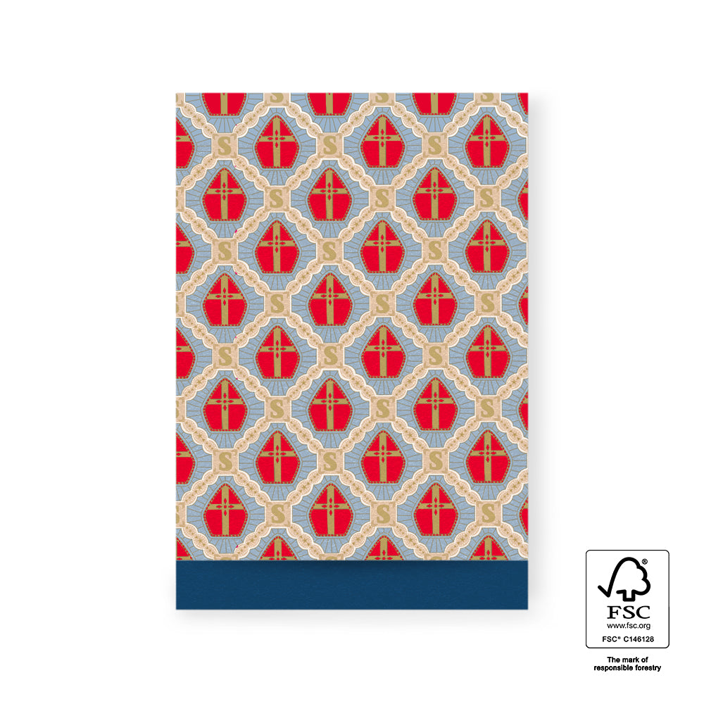 Sinterklaas cadeauzakjes met mijters – 17 x 25 cm