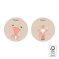 Sinterklaas stickers Acrobaat Goud | Ø 55 mm