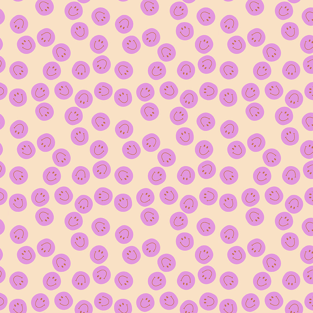 Cadeaupapier - Smiley pink 70 cm