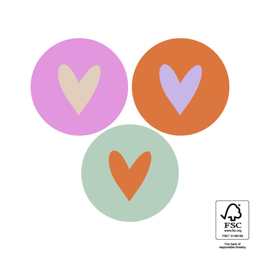 Sticker - Hearts Cool multi