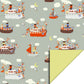Sinterklaas Inpakpapier Pakjesboot – Sage Groen & Geel | 70 cm x 3 m