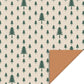 Kerst Inpakpapier Kerstboom – Beige, Groen & Cider | 70 cm x 3 m
