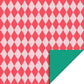 Harlekijn Inpakpapier – Rood & Lichtroze | 70 cm x 3 m