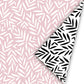 Cadeaupapier - Into the woods roze/wit