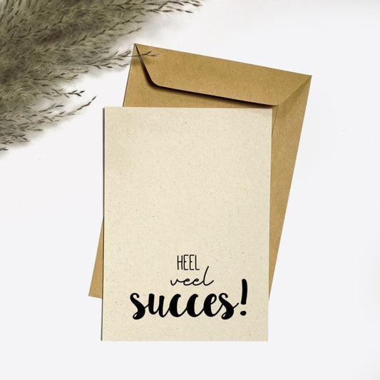 Ansichtkaart - Heel veel succes