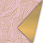 Cadeaupapier - Lovely Leaves roze/goud