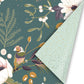 Cadeaupapier - Vintage flowers green