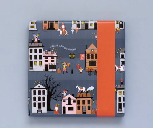 Cadeaupapier - Sint straat