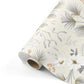 Cadeaupapier - Vintage flowers natural