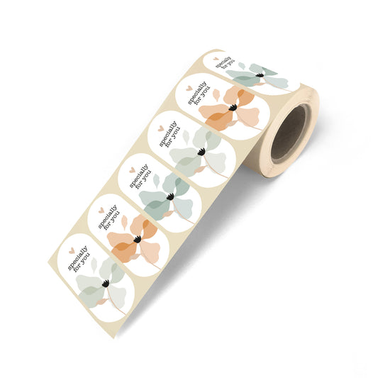 Sticker - layered petals cool