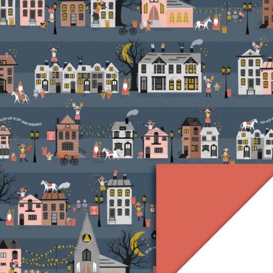 Cadeaupapier - Sint straat