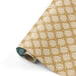 Cadeaupapier - Pinecone pattern oker/wit