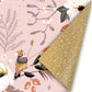 Cadeaupapier - Vintage flowers roze