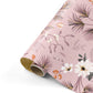Cadeaupapier - Vintage flowers roze