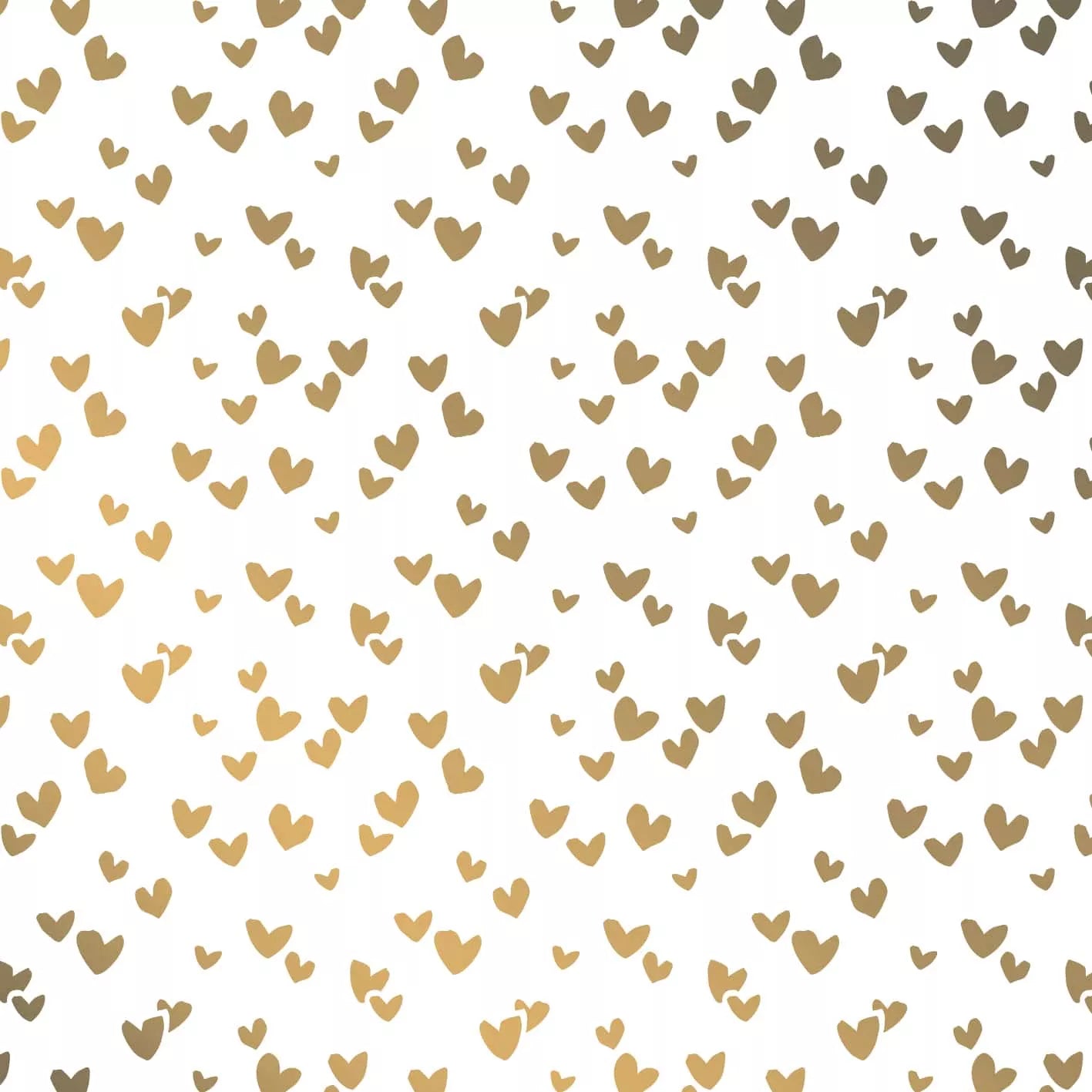Zijdepapier - gouden hartjes